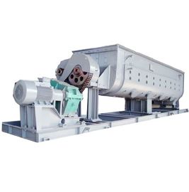 Struktur Kompak Industri Rotary Dryer Pasokan Ruang Kecil Dihuni Blade Lumpur